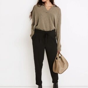 Madewell Drapey Drawstring Paperbag Pants